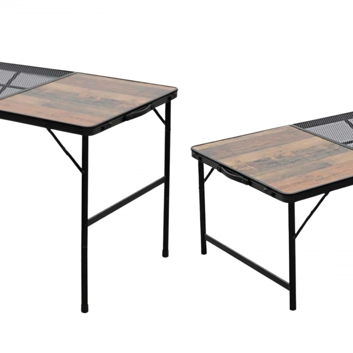 Uyguna-Yakala Katlanabilir Ahşap Kamp Masası - Izgaralı - Madfox Eazy - 547210