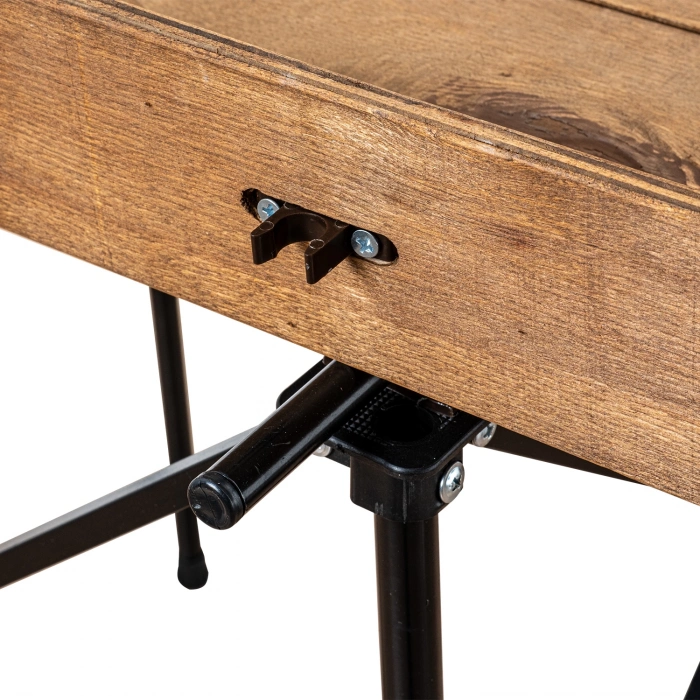 Uyguna-Yakala Katlanabilir Ahşap Kamp ve Piknik Masası - Akordion - (54023)