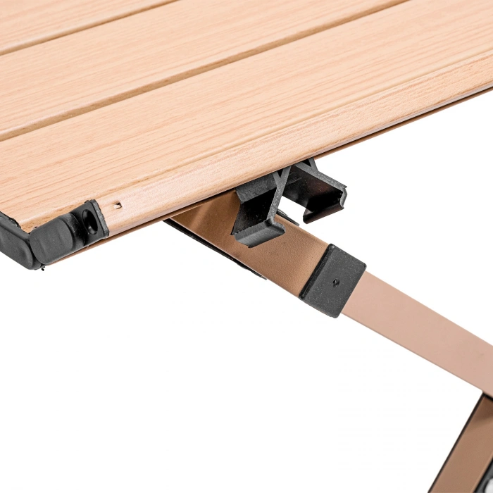 Uyguna-Yakala Katlanabilir Kamp Masası - 6/8 Kişilik - Timber - Taşıma Çantalı