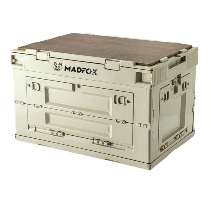 Uyguna-Yakala Katlanabilir Kamp Saklama Kutusu - 60 LT - Madfox - Haki - 547304