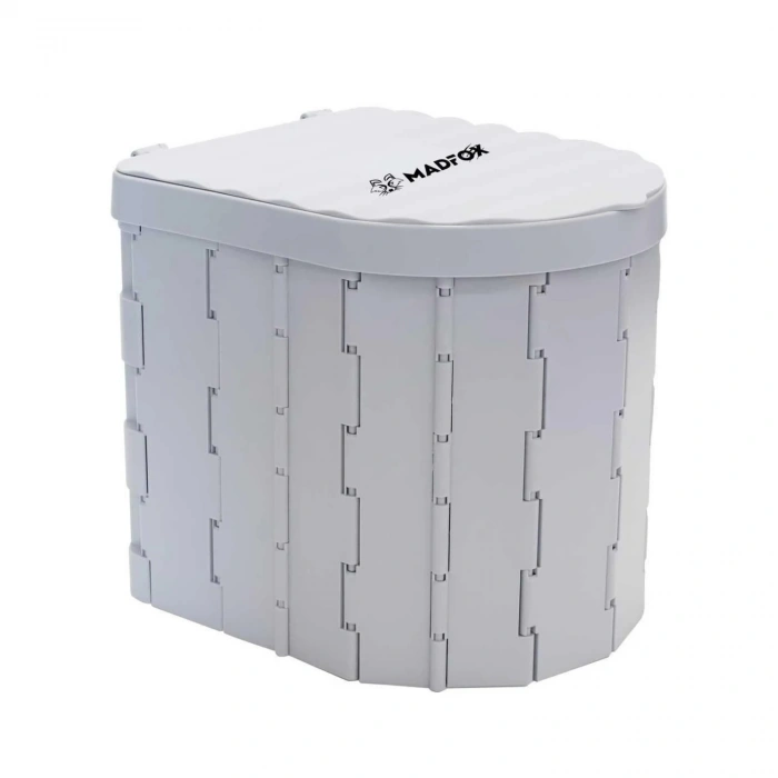 Uyguna-Yakala Katlanabilir Portatif Kamp Tuvaleti - Madfox Bi-Pot - Gri - 547218