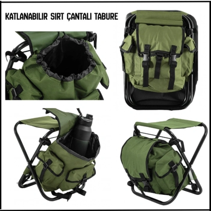 Uyguna-Yakala Haki  Sırt Çantalı Tabure Katlanabilir-29A-HK