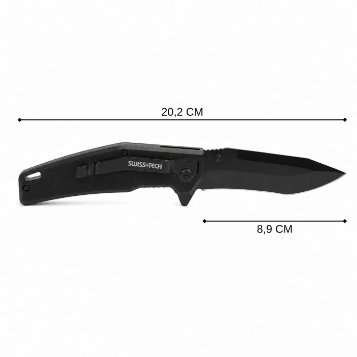 Uyguna-Yakala Katlanır Cep Çakısı - Swiss+Tech - ST014002