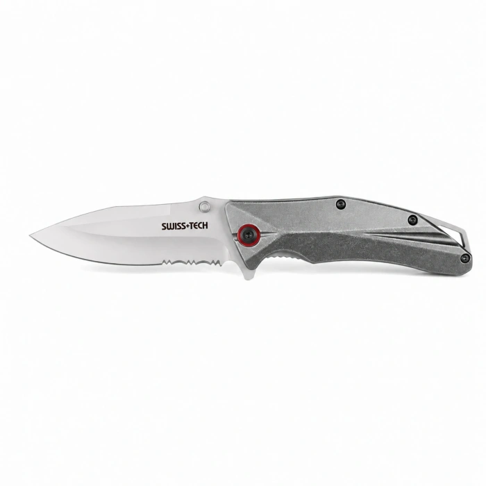 Uyguna-Yakala Katlanır Cep Çakısı - Swiss+Tech - ST014005