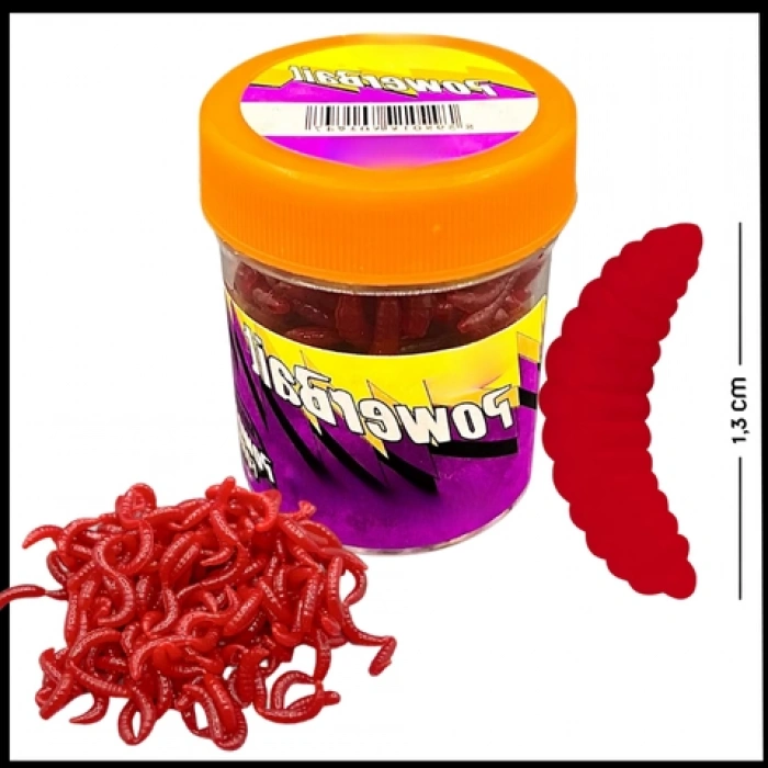 Uyguna-Yakala Kokulu Kırmızı Silikon Kurt Balık Yemi -YEM.680