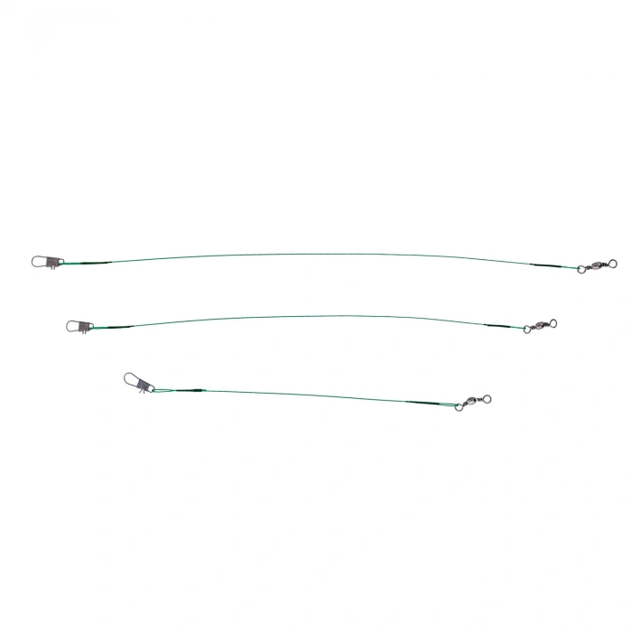 Uyguna-Yakala Klipsli Fırdöndülü Çelik Tel - Fishack WireX - 72li Kartela Set