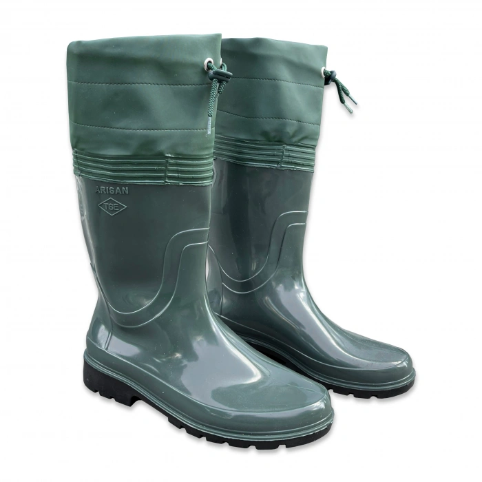 Uyguna-Yakala Arısan Konçlu Su Geçirmez Lastik Çizme