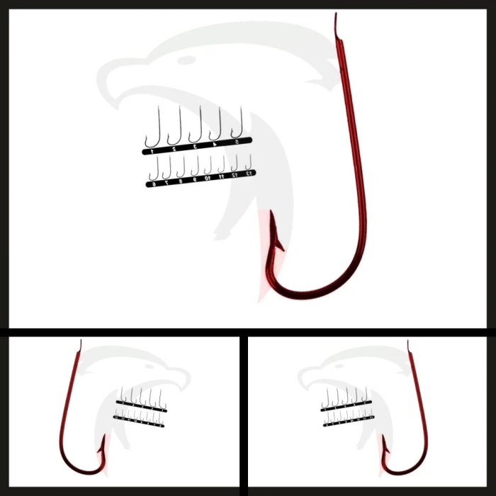 Uyguna-Yakala 100 Adet Mariner 15220 No: 2 Kırmızı İğne-İĞN.603