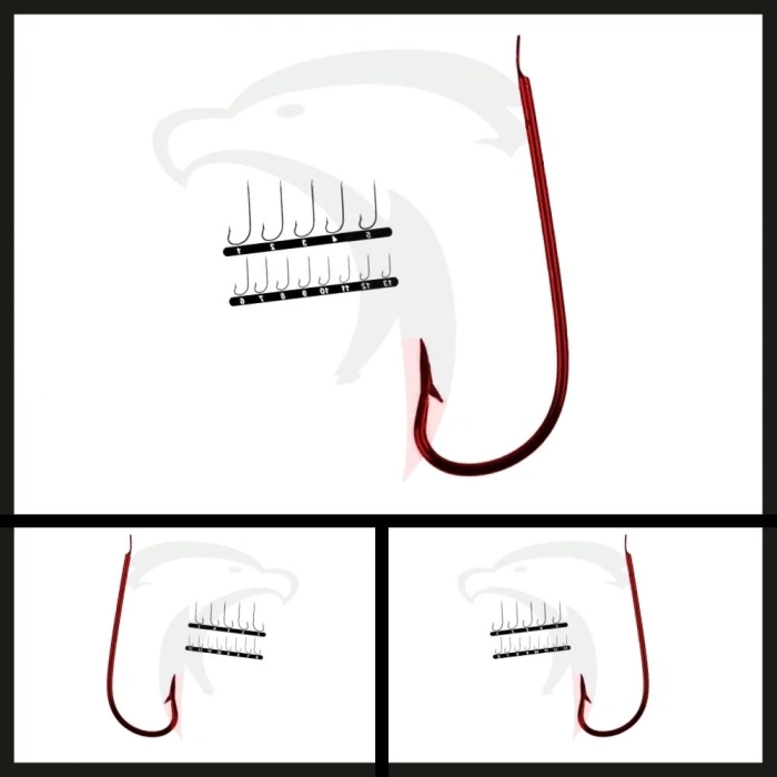 Uyguna-Yakala 25 Adet Mariner 15220 No: 2 Kırmızı İğne-İĞN.618