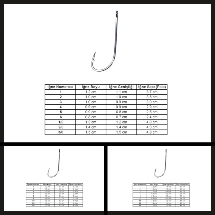 Uyguna-Yakala Marlin 92647 Bn No: 3 İğne (100lü)