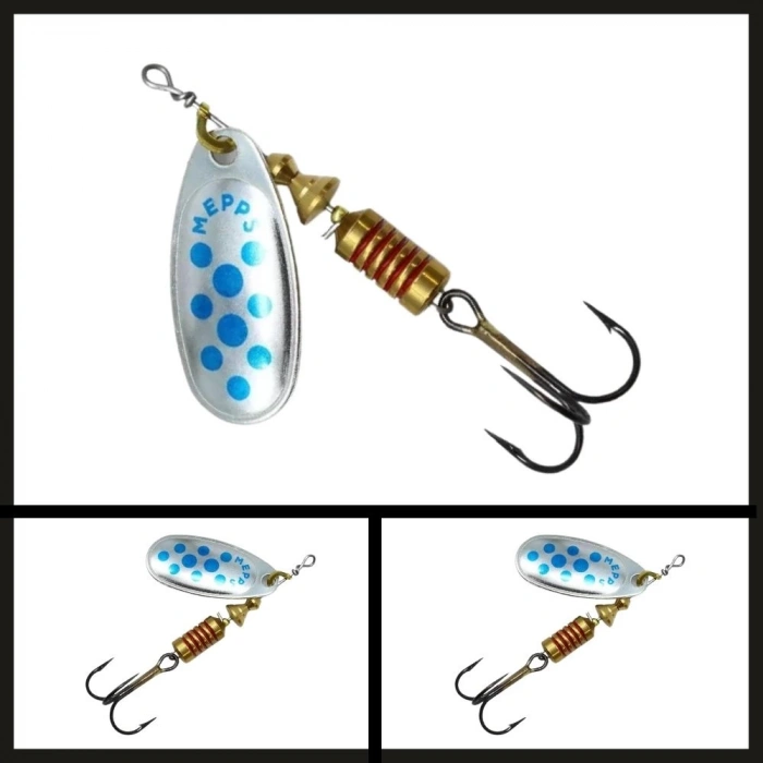 Uyguna-Yakala No:0 Comet Gümüş/mavi Noktalı-ÖKŞ.002