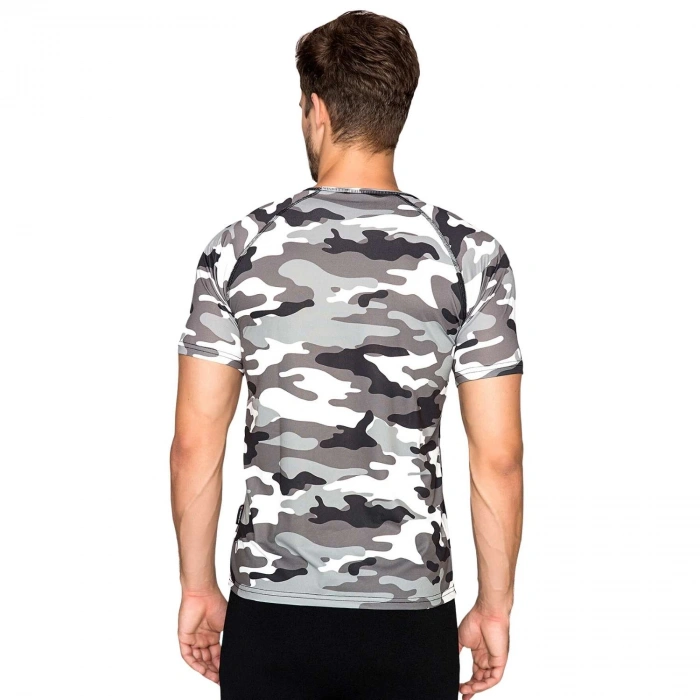 Uyguna-Yakala MicroFiber T-Shirt - Thermoform - Army - Gri