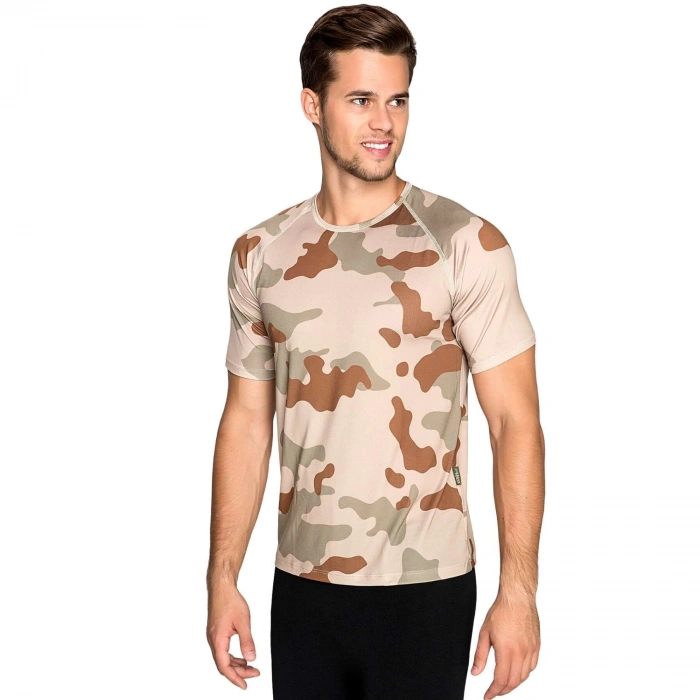 Uyguna-Yakala MicroFiber T-Shirt - Thermoform - Army - Kahve
