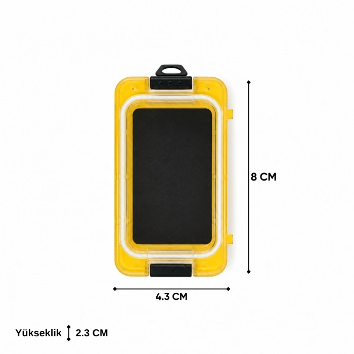 Uyguna-Yakala Mıknatıslı Modüler Malzeme Kutusu - Sarı