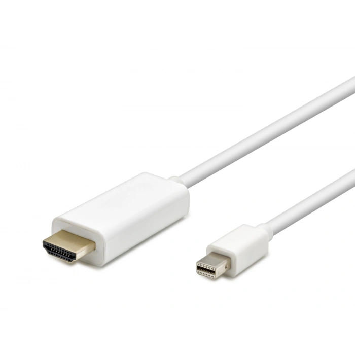 Uyguna-Yakala Mini Displayport To Hdmi Görüntü Kablosu 1.8 M Beyaz HDX7759