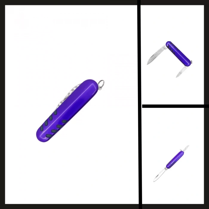 Uyguna-Yakala Mor (k5017-8) Çift Ağızlı Cep Çakısı-CAK.424