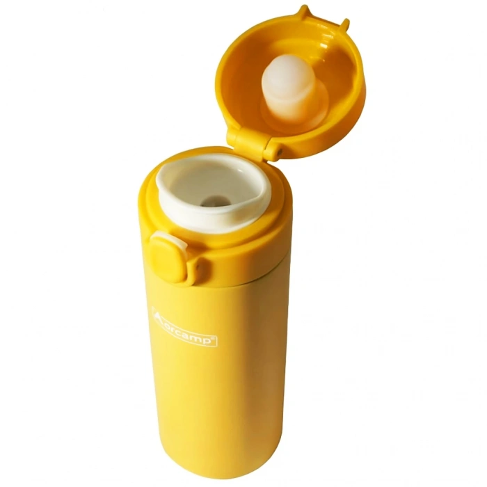 Uyguna-Yakala Mug Termos 420 ml - Orcamp - Sarı (OUT-5150)