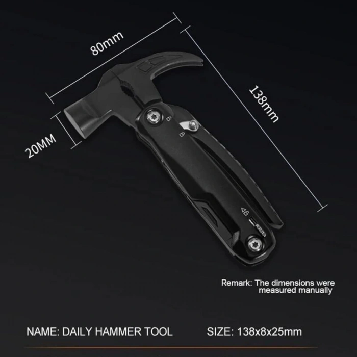 Uyguna-Yakala Multi Tool Çekiç - Grand Harvest - GHK-PL105