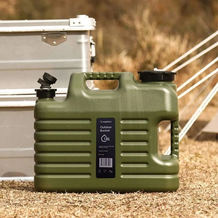 Uyguna-Yakala Musluklu Su Bidonu - Madfox Galon Air PE - 18 Litre - Yeşil - 547309
