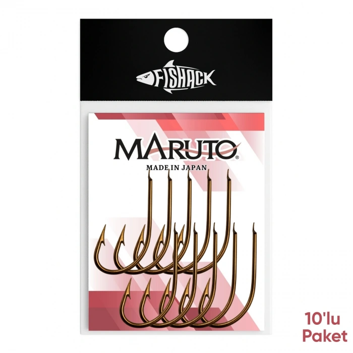 Uyguna-Yakala Olta İğnesi - Maruto - 5412 - Bronz - No: 6/0 (10lu Paket)