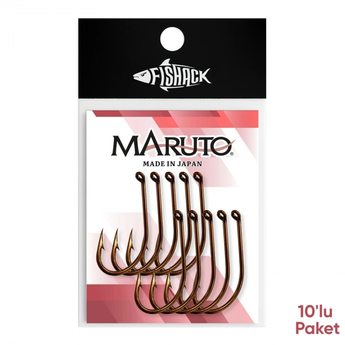 Uyguna-Yakala Olta İğnesi - Maruto - NS4310 - Bronz - No: 6/0 (10lu Paket)