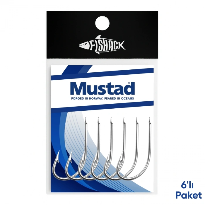 Uyguna-Yakala Olta İğnesi - Mustad - 2310 - Krom - No: 2 (6lı Paket)
