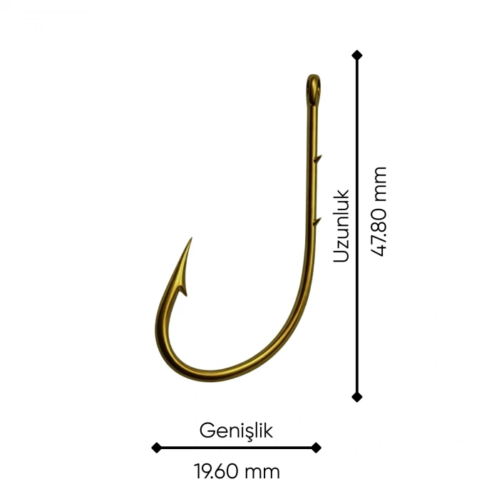 Uyguna-Yakala Olta İğnesi - Telescopic Star - Bronz - No: 5/0 (10lu Paket)