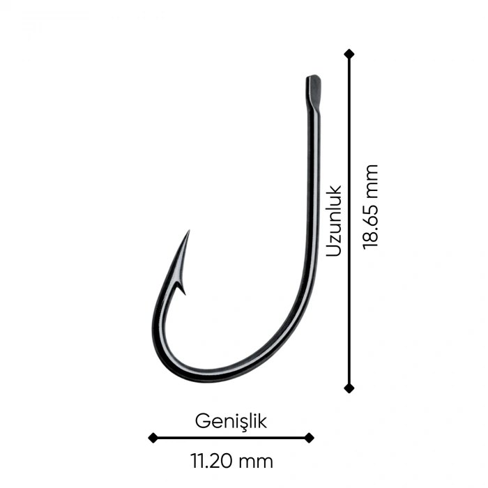 Uyguna-Yakala Olta İğnesi - Whale - Maru Sode - Nikel - No: 14 (50li Paket)
