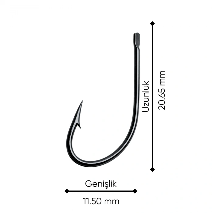 Uyguna-Yakala Olta İğnesi - Whale - Maru Sode - Nikel - No: 16 (50li Paket)