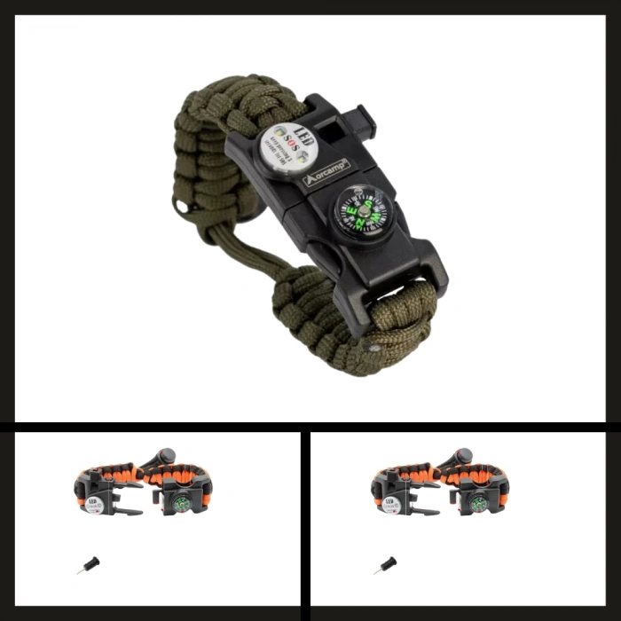 Uyguna-Yakala Haki Out-4300 Orcamp Paracord Hayatta Kalma Bilekliği-MLZ.187