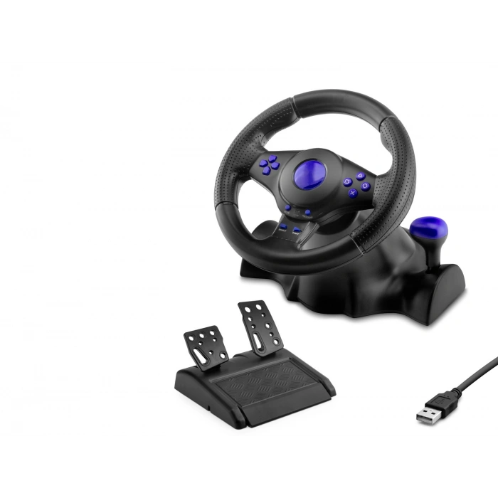 Uyguna-Yakala Oyuncu Direksiyon Seti 180° Ps4 Ps3 Ps2 Pc Xbox Android - Siyah VW9824