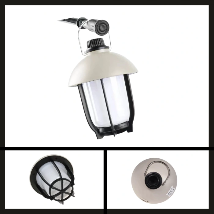 Uyguna-Yakala Krem USB Şarjlı Kamp Lambası-PT-800-K