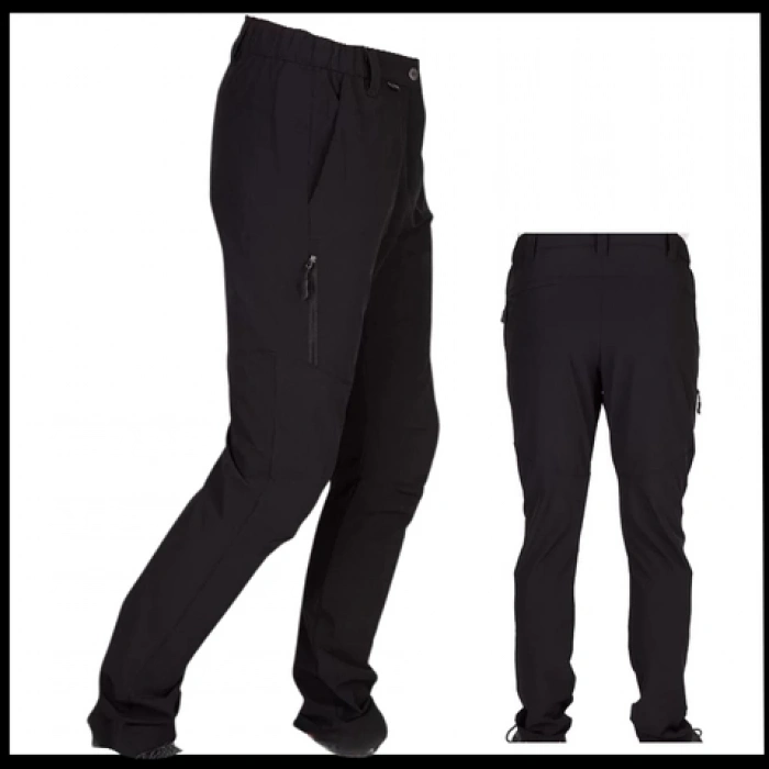 Uyguna-Yakala Pantolon - Nefes Alabilir Esnek Kumaş - Siyah-801-SH