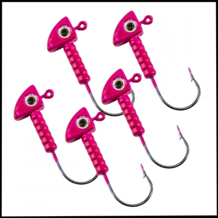 Uyguna-Yakala Pembe - 8 Gr  Zoka - Kurşunlu Olta İğnesi  -5 Adet-ALA.238