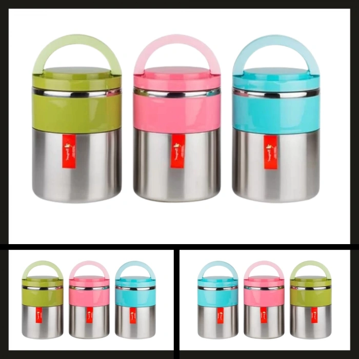 Uyguna-Yakala Yeşil Png-1302 İnox Çiftli Yemek Termosu-ERM.096