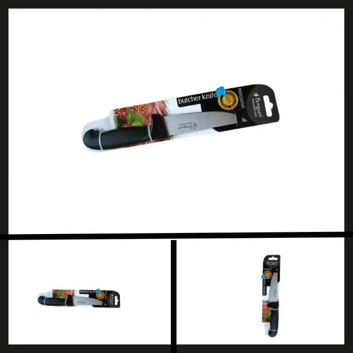 Uyguna-Yakala Png-1559-8 No:8 Siyah Silikon Saplı Bıçak-BIÇ.075