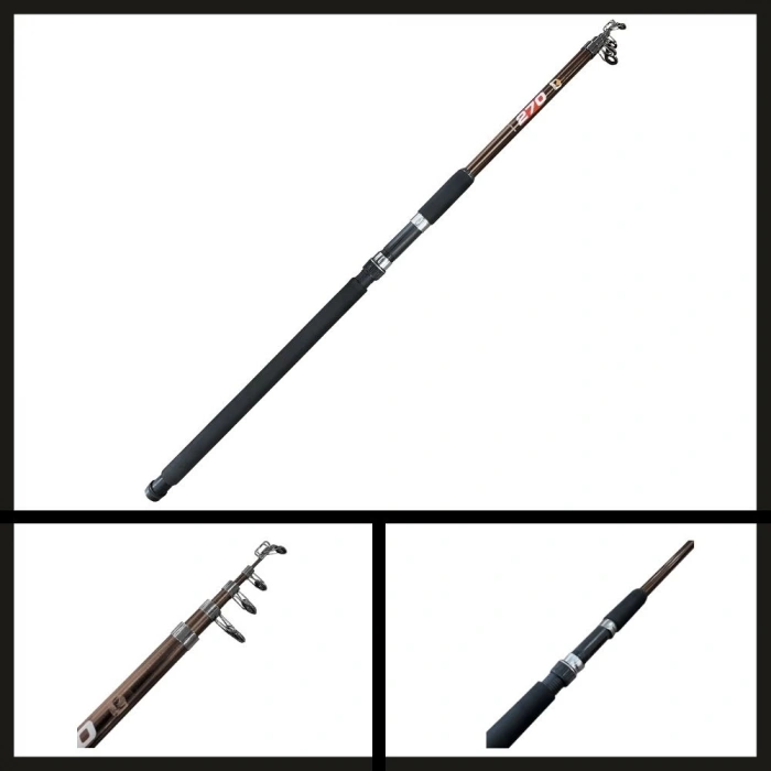 Uyguna-Yakala 60-120 Gr Protackle Beacon 2.70 Mt Teleskopik Kamış Kahve-AMS.037