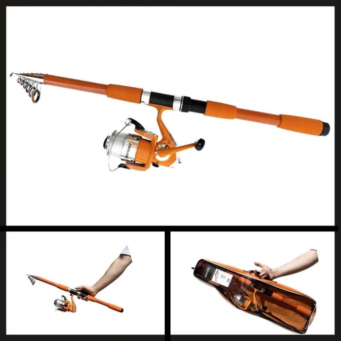 Uyguna-Yakala  3.00 Mt Turuncu Combo Kamış Makine Set-LER.050