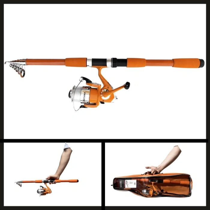 Uyguna-Yakala  3.00 Mt Turuncu Combo Kamış Makine Set-LER.050