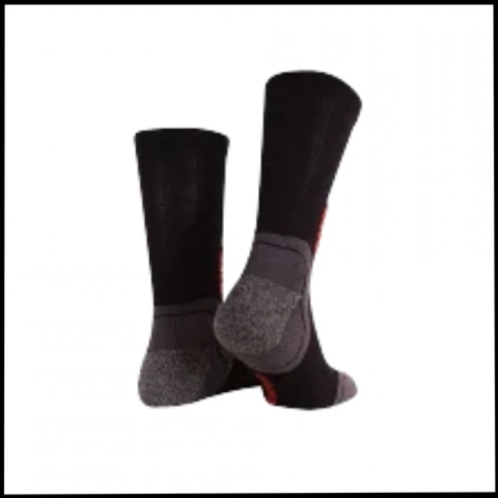 Uyguna-Yakala Siyah Running - Termal Çorap-S21-S