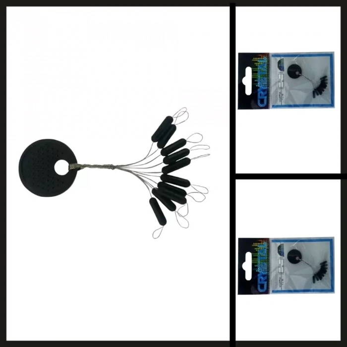 Uyguna-Yakala  S 10 Adet Crystal Kauçuk Stopper-MAL.249