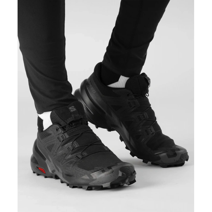 Uyguna-Yakala Salomon Speedcross 6 Erkek Koşu Ayakkabısı - Black/Black/Phantom