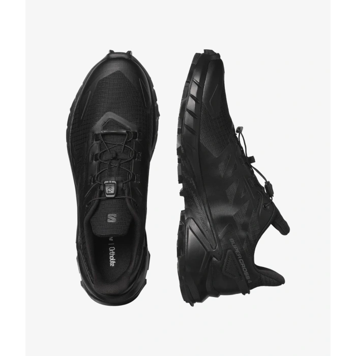 Uyguna-Yakala Salomon Supercross 4 Erkek Koşu Ayakkabısı - Black