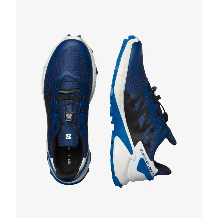 Uyguna-Yakala Salomon Supercross 4 Erkek Koşu Ayakkabısı - Blue Print/Black/Lapis Blue