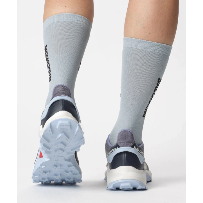 Uyguna-Yakala Salomon Supercross 4 Kadın Koşu Ayakkabısı - Grisaille/White/Cashmere Blue