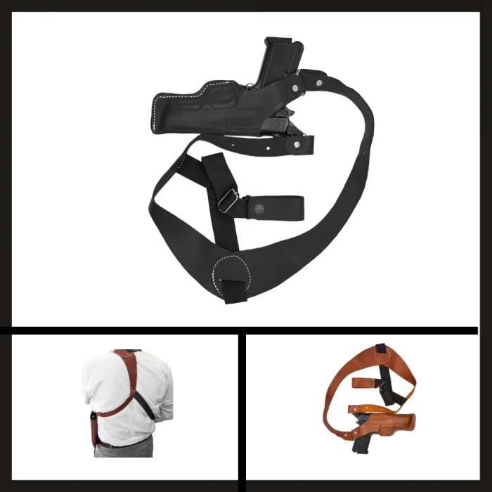 Uyguna-Yakala Savage Dik Kapalı Koltuk Altı Tabanca Kılıfı Sarsılmaz-VAK.393