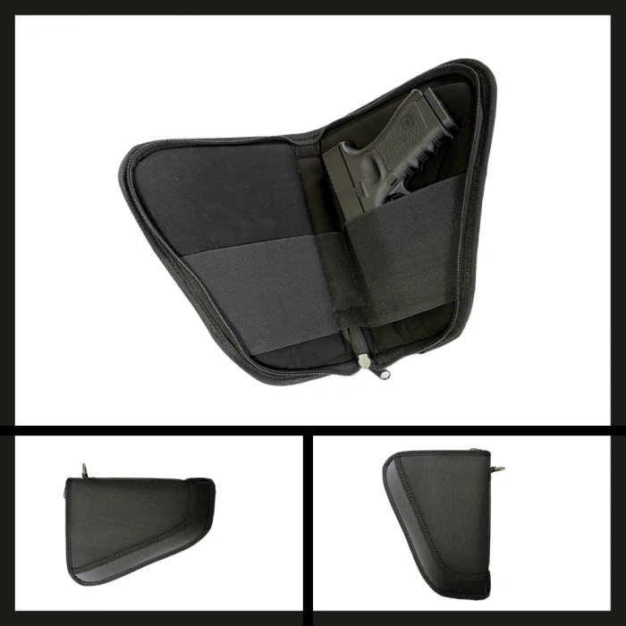 Uyguna-Yakala Küçük Siyah yt-009 İmperteks Tabanca Taşıma Çantası-VAK.350