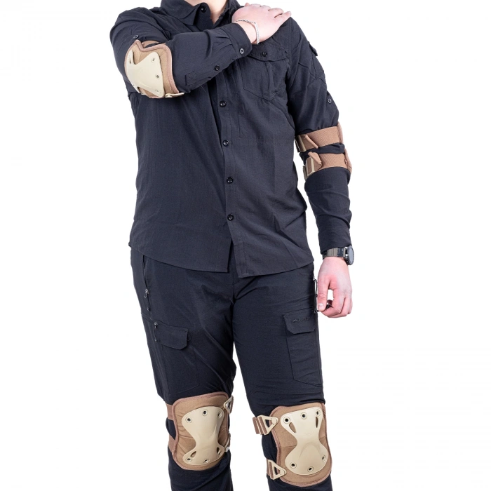 Uyguna-Yakala Savage Koruyucu Dizlik Dirseklik Set Bej