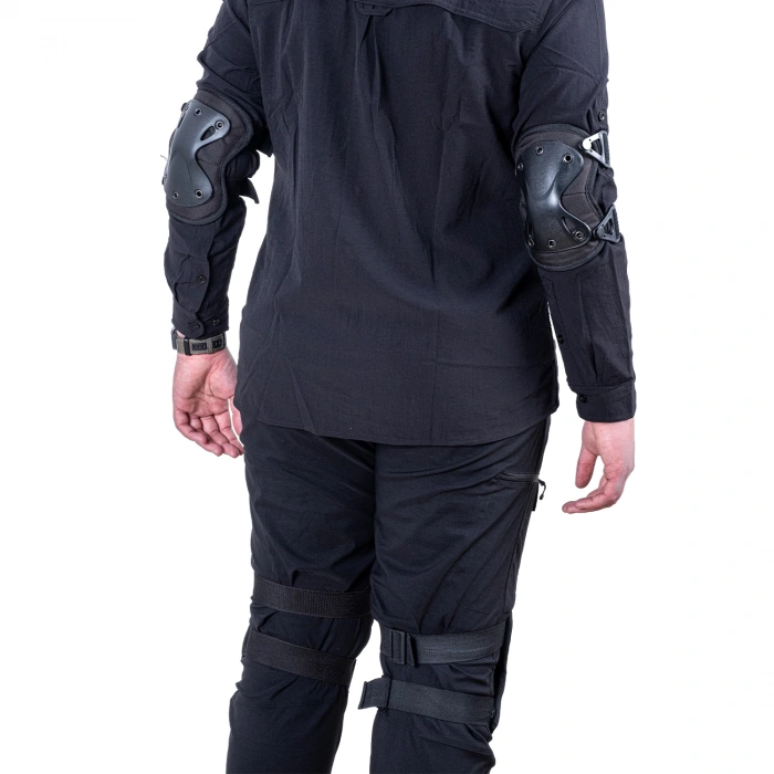 Uyguna-Yakala Savage Koruyucu Dizlik Dirseklik Set Siyah