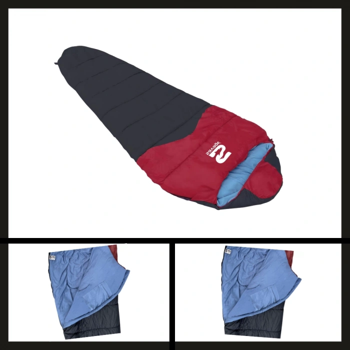 Uyguna-Yakala (ys-535) Savage Peak -35 C Bordo-siyah Uyku Tulumu-TLM.057